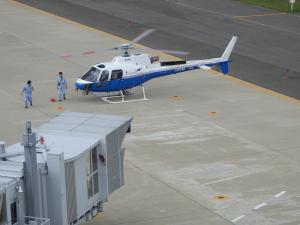 ヘリコプターの試乗会