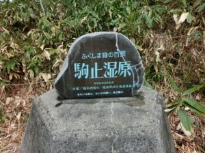 ふくしま緑の百景にも選ばれた駒止湿原