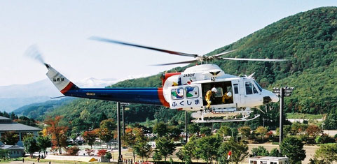 福島県消防防災ヘリコプターの写真