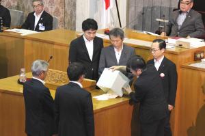 議長選挙(開票)