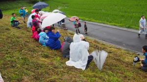 子供たちがスタンバイしている