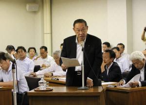 全員協議会質問(甚野源次郎議員)