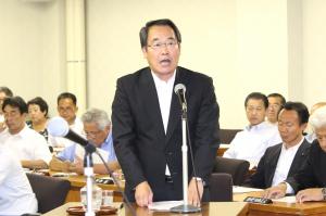 全員協議会質問(佐久間俊男議員)