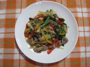 豚肉と野菜のプルコギ風炒め