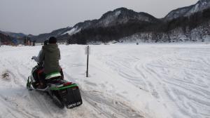 スノーモービル乗車・02