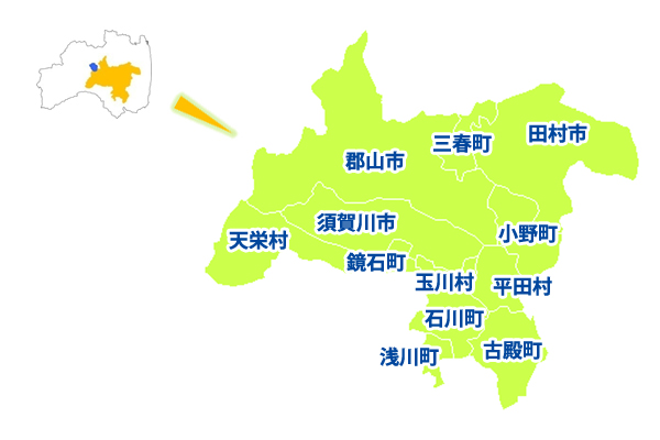 県中地方管内マップ