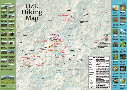 OZE Hiking Map